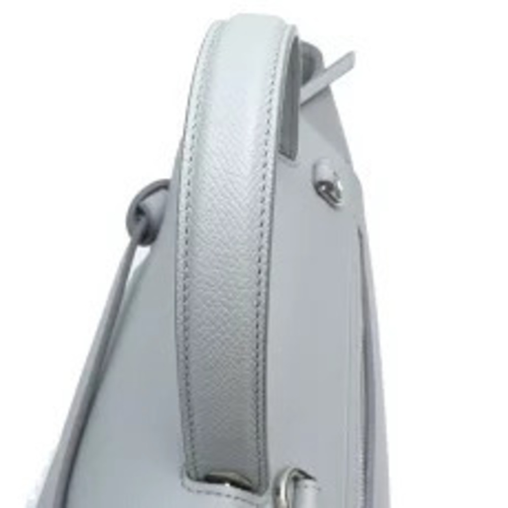 Celine Belt Body Waist Crossbody Bag Shoulder Leather Gray - Picture 6 of 9
